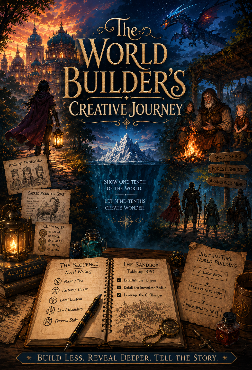 Pinterest graphic for The World Builder's Creative Journey.