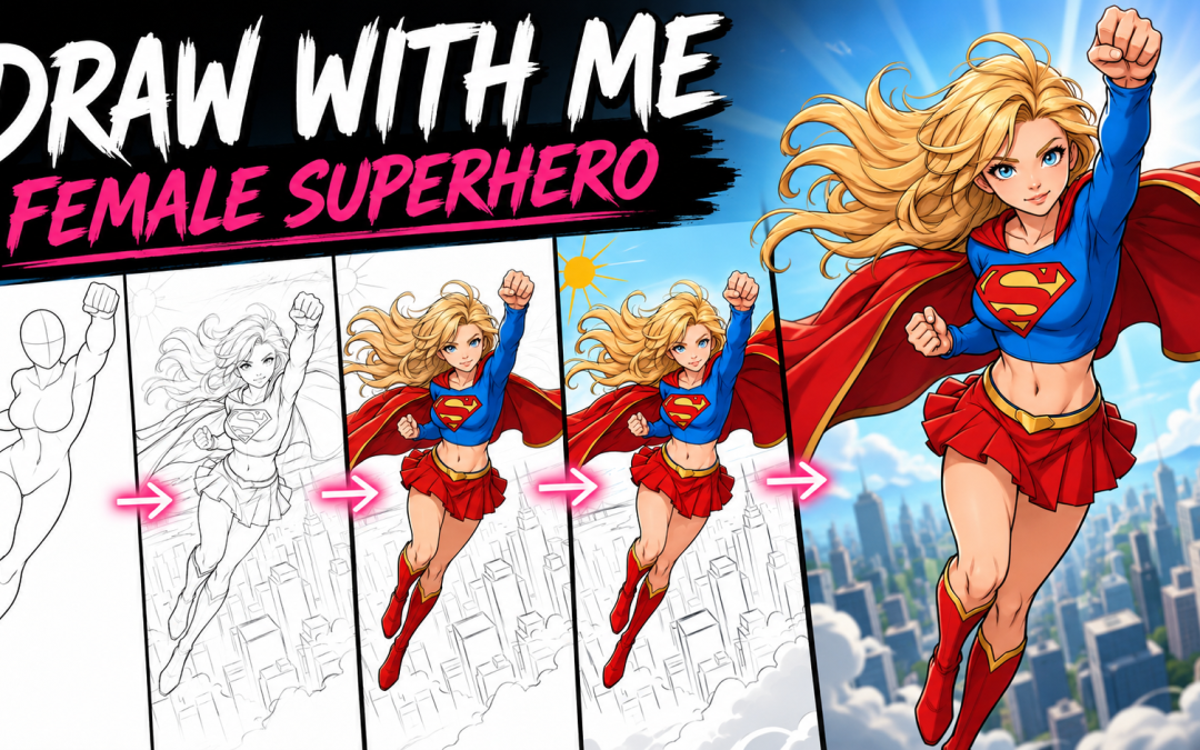 Draw with Me – Female Superhero